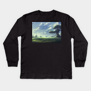 landscape pictures for wall enjoyable Kids Long Sleeve T-Shirt